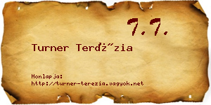 Turner Terézia névjegykártya